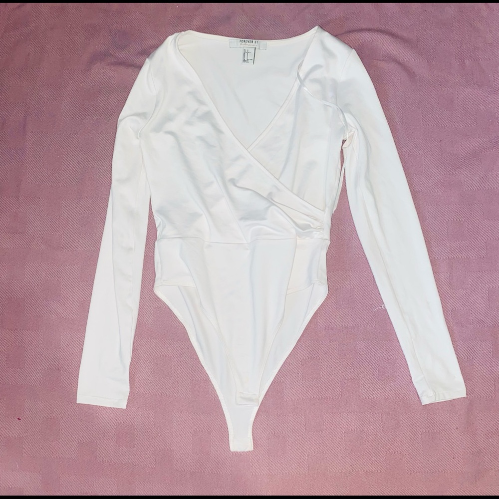Forever 21 Cream Bodysuit